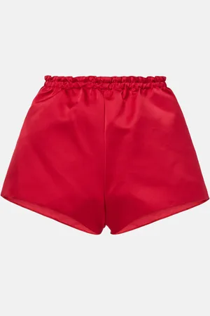Giambattista Valli High-rise satin shorts