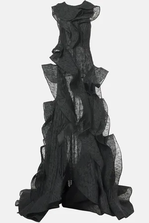 MATICEVSKI Spiral ruffled gown