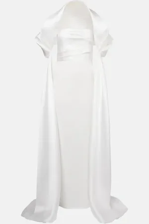 Solace Vera satin bustier gown