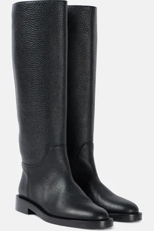Khaite Flint leather knee-high boots