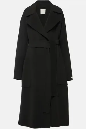Sportmax Veleno belted virgin wool coat
