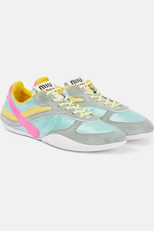 Miu Miu Gymnasium suede and technical sneakers