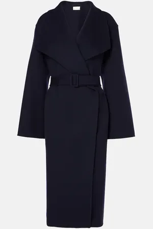 The Row Hailey wool and cashmere wrap coat