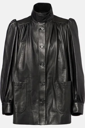 Chloé ChloÃ© Gathered leather jacket