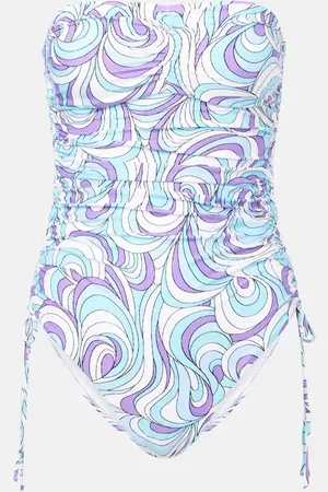 Melissa Odabash Sydney strapless shoulder swimsuit