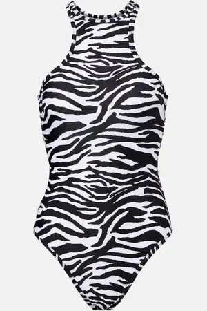 The Attico Zebra-print swimsuit