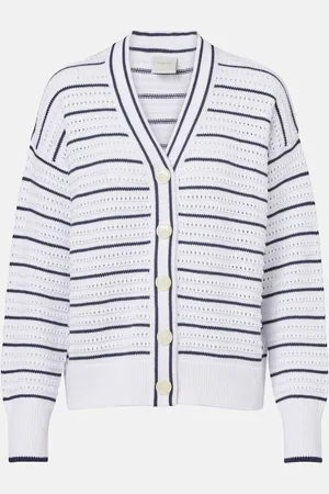 Varley Antonia striped cotton cardigan