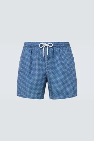 FEDELI Madeira floral swim trunks