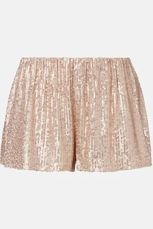 Norma Kamali Boyfriend Elephant sequined shorts