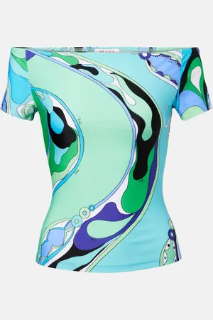 Puccini Orchidee off-shoulder top
