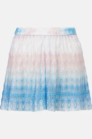 Missoni Perforated high-rise lamÃ© skort