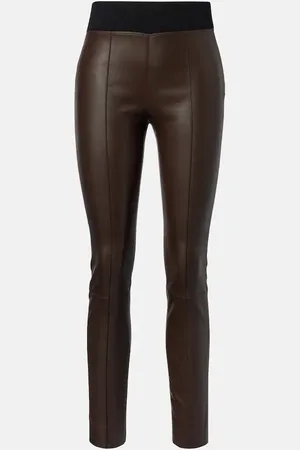 Brunello Cucinelli Leather slim pants