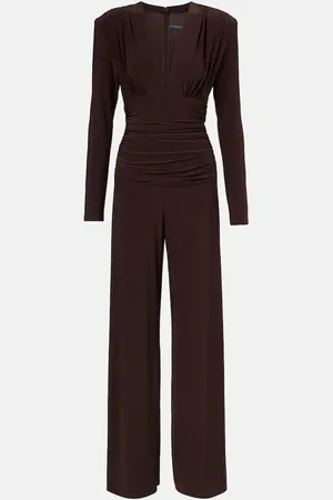 Norma Kamali Ruched jersey jumpsuit