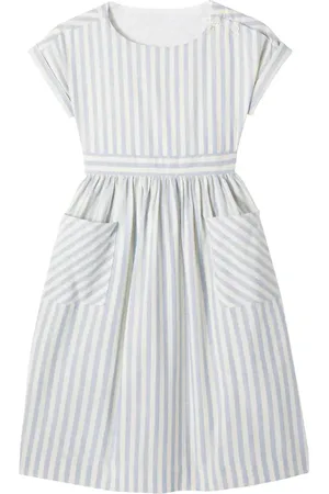 BONPOINT Edelweiss striped cotton dress