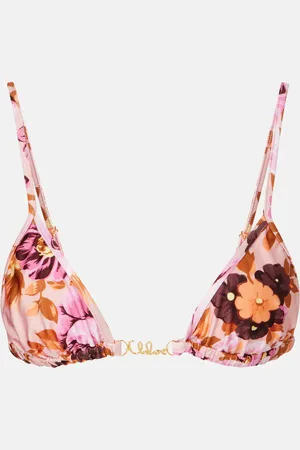 Chloé ChloÃ© Logo floral bikini top