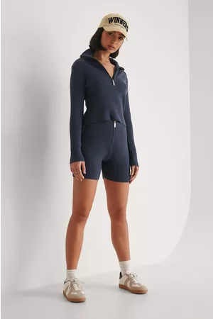NA-KD Dame Shorts - Strikkeshorts Med Glidelås