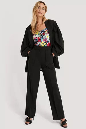 NA-KD Dame Chinos - Quilted Pocket Suit Pants