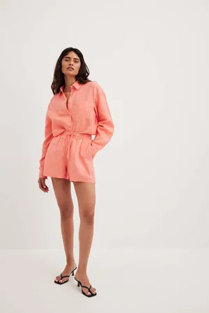 NA-KD Dame Shorts - Shorts med elastisk lin