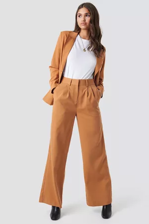 NA-KD Dame Chinos - High Waist Flared Suit Pants