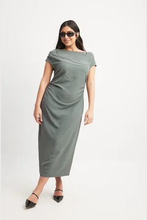 NA-KD Asymmetric Midi Dress