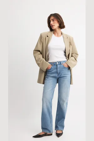 NA-KD Rette jeans med høy midje
