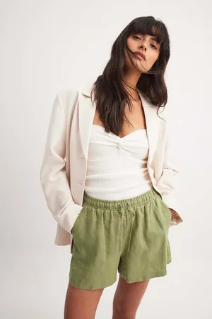 NA-KD Shorts med elastisk lin