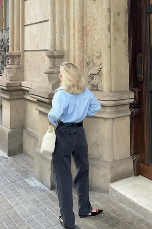 NA-KD Løse jeans med middels liv