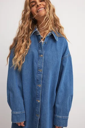 NA-KD Oversized denimskjorte