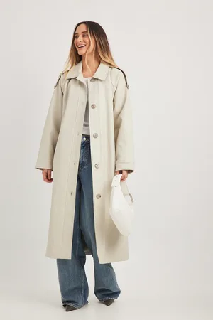 NA-KD Trenchcoat i PU med ormemønster