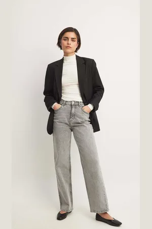 NA-KD Rette jeans med høy midje