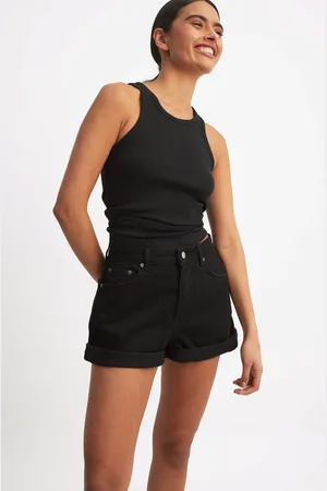 NA-KD Denimshorts med fold
