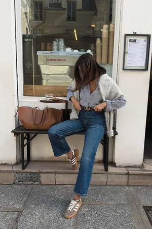 NA-KD Korte jeans med høyt liv