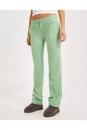 Juicy Couture Del Ray Classic Velour Pant Jade