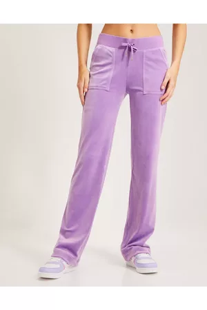 Juicy Couture Dame Bukser - Del Ray Classic Velour Pant Sheer Lilac