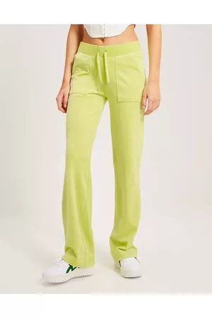 Juicy Couture Dame Bukser - Del Ray Classic Velour Pant Sharp Green