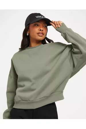 Nelly Dame Sweatshirts - Perfect Chunky Sweater Grønn