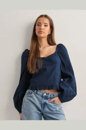 Nelly - Buttoned Puff Sleeve Blouse