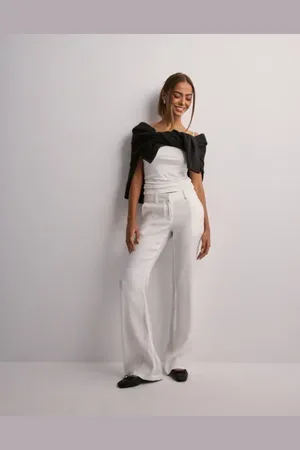 Nelly - Low Waist Linen Flare Pants