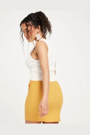 Nelly - knot side mini skirt