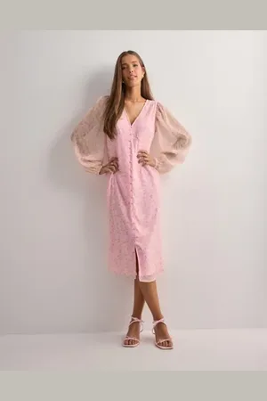 VERO MODA - Vmsmilla Ls V-Neck Calf Dress Wvn G