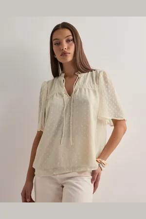 VERO MODA - Vmleah Ss Lace Top Wvn Ga Noos