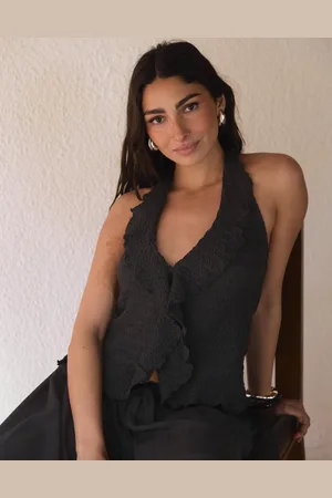 Nelly - Lovely Halterneck Frill Top