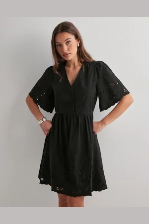 SELECTED - Slfdahlia Ss Short Broderi Dress No