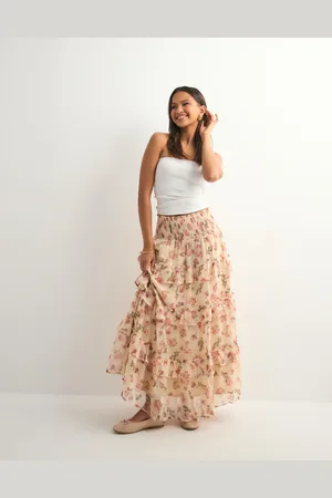 Neo Noir - Toddy Marigold Print Skirt