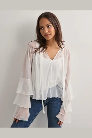 Nelly - Frill Mesh Blouse