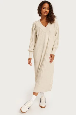 ONLY - Onlnew Tessa L/S Midi V Dress Knt N