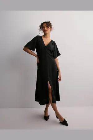 JDY - divya S/S Ruching Midi Dress Wvn