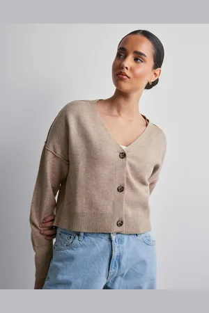 VERO MODA - Vmgold Link Ls Short V-Neck Cardigan