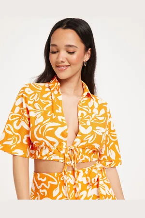 Pieces® - Pclarisa 2/4 Crop Linen Top