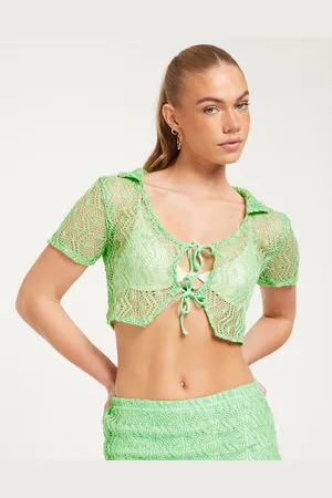 ONLY - Onlolive S/S Tie Cardigan Top Jrs